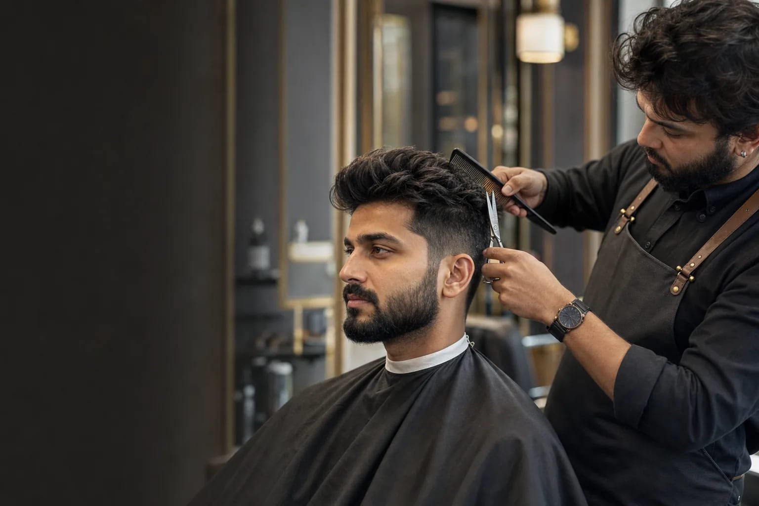 Professional haircut service at The Salon Salvatore